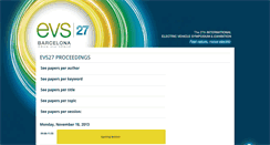 Desktop Screenshot of evs27.org