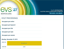 Tablet Screenshot of evs27.org